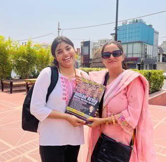 Priyanka Mam is the Author of Best selling book MNS Indian Army Guide by Military Brat