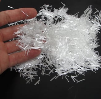 Fibra de vidro para concreto