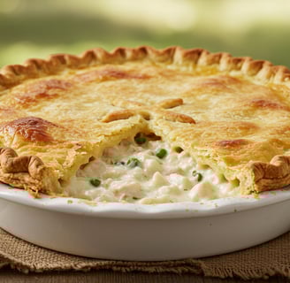Torta de frango cremosa