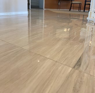 after marble polishing