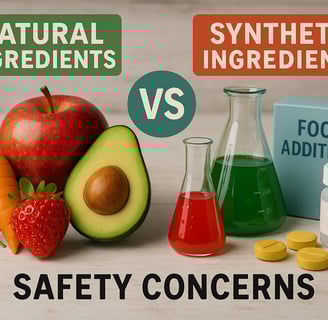 natural vs synthetic food ingredient