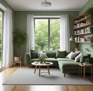 Bright living room with modern inventory