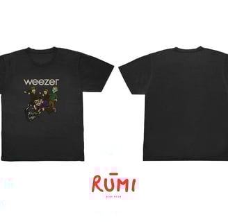 kaos pendek desain kaos band weezer dari brand rumikidswear kaos keren