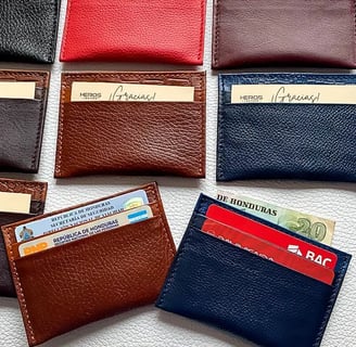 a wallet - style wallet with a credit card holder