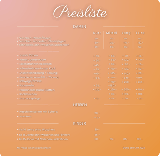 Preisliste