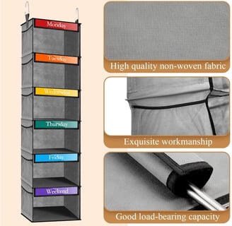 kids organizer, weekly shelf hanging closets, Kids Closet Organizer Clothes Storage Organizer kids