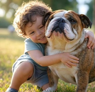 bulldog para criança