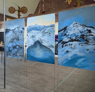 peintures a tempera de vincent Ganaye - juin juillet 2025 Vosges
