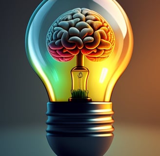 brain in a light bulb symbolising cutting-edge urologist-led penis enlargement in Sydney, Australia