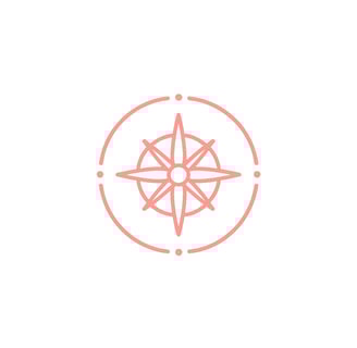 Icon of a compass to represent clarity & planning