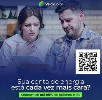Casal assustado com a conta de luz cada vez mais cara. Instale um sistema de energia solar