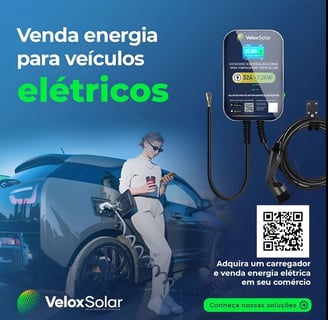 Venda energia para carros elétricos instalando um Eletroposto em sua empresa e comércio