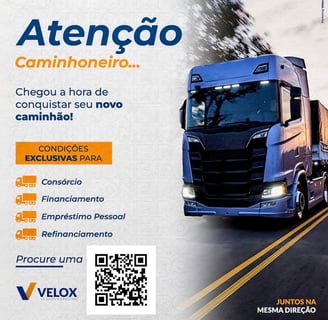 Chegou a hora de adquirir seu novo caminhão, com financiamento, consórcio ou refinanciamento 