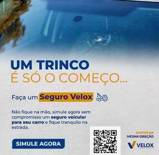 Carro com para-brisa trincado, não corra o risco do prejuízo, faça Seguro veicular e tenha proteção