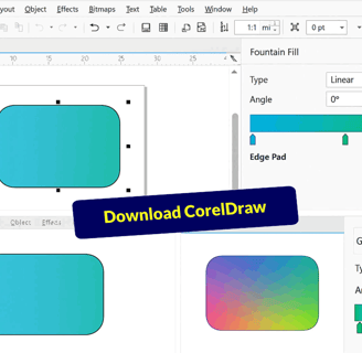 Creating multi-color gradients in CorelDraw