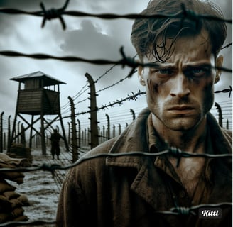 WW II Concentration. The human spirit survives.