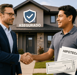 personas con un apretón de manos simbolizando transparencia en préstamos sobre hipoteca en Colombia.