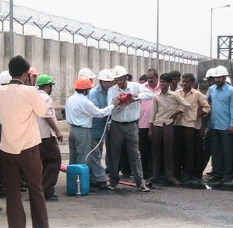 Fire Safety Equipment Training of SK Fire Protection