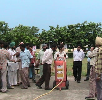 Fire Safety Equipment Training of SK Fire Protection