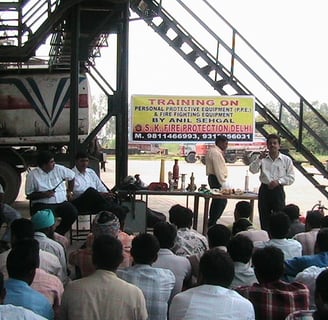 Fire Safety Equipment Training of SK Fire Protection
