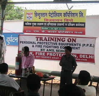 Fire Safety Equipment Training of SK Fire Protection