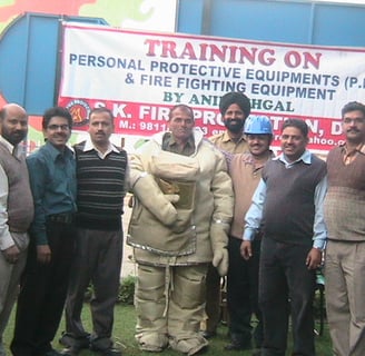 Fire Safety Equipment Training of SK Fire Protection