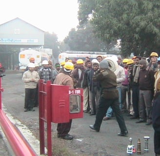 Fire Safety Double Door Hose Training of SK Fire Protection