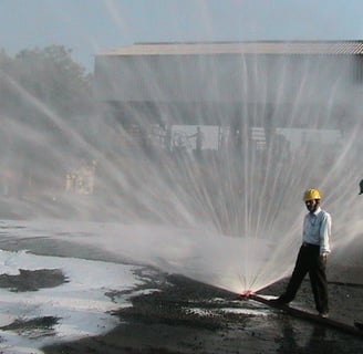 Fire Safety Equipment Training Shower Of Foam Powder of SK Fire Protection