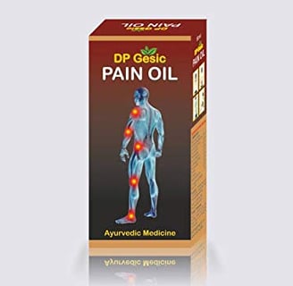 bottle of pain relief oil