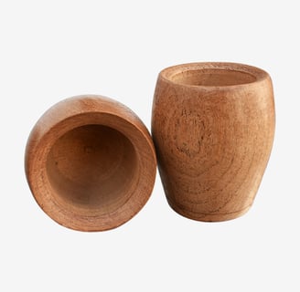 Argentine mate made of natural carob wood