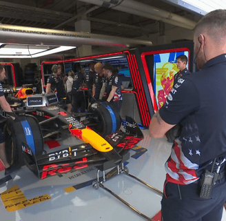 Max Verstappen redbull garage at the 2024 Formula one miami grand prix