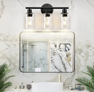 Espejo, luces remodelacion baños
