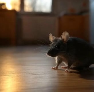 souris dans la cuisine