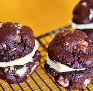 Toffee filled Chocolate Cookies