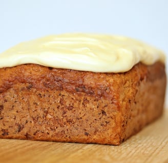 Parsnip, Maple, and Walnut Bread with Cream Cheese Frosting