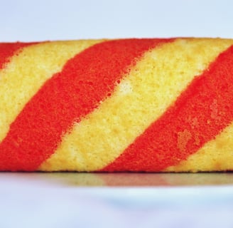 Strawberries & Cream Swiss Roll Cake