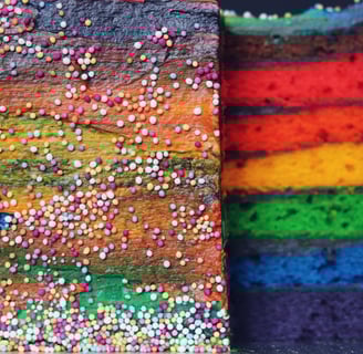 PRIDE Rainbow Cake
