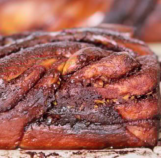 Pistachio, Cardamom, and Chocolate Babka