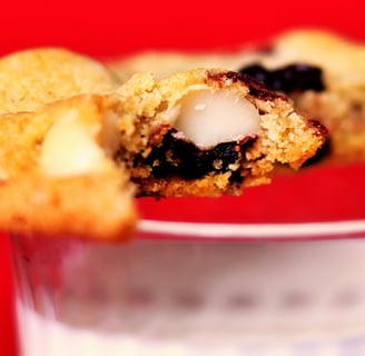 Cherry, Chocolate, and Macadamia Cookies