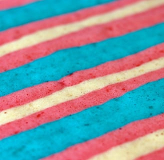 TRANS PRIDE Vertical Swiss Roll Cake