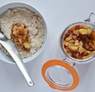 Apple, Ginger, and Sultana Compote