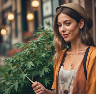 closeup photo of cannabis plant