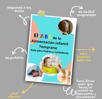 a poster with a baby in a high chair