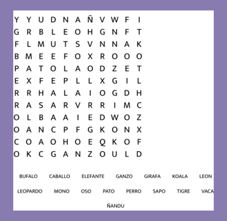 a word search for a word search