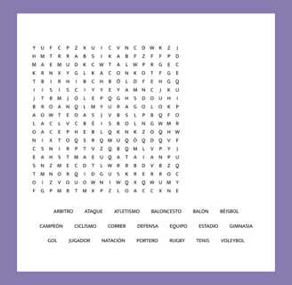 a word search for a word search