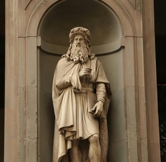 a statue of a man with a beard and a beard
