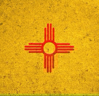 a flag of the state of new mexico
