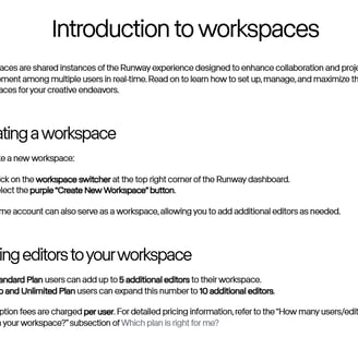 Runway Collaboration Introduction