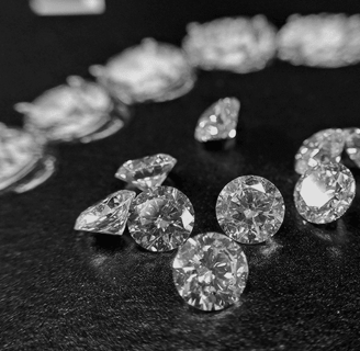 a bunch of cvd diamonds on a table