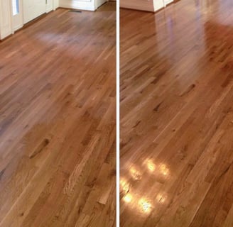 "Hardwood Floor Cleaning in Daytona Beach by TEC Floor Services."